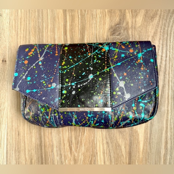 Walter Baker Handbags - Walter Baker Paint Splatter Clutch – NWT